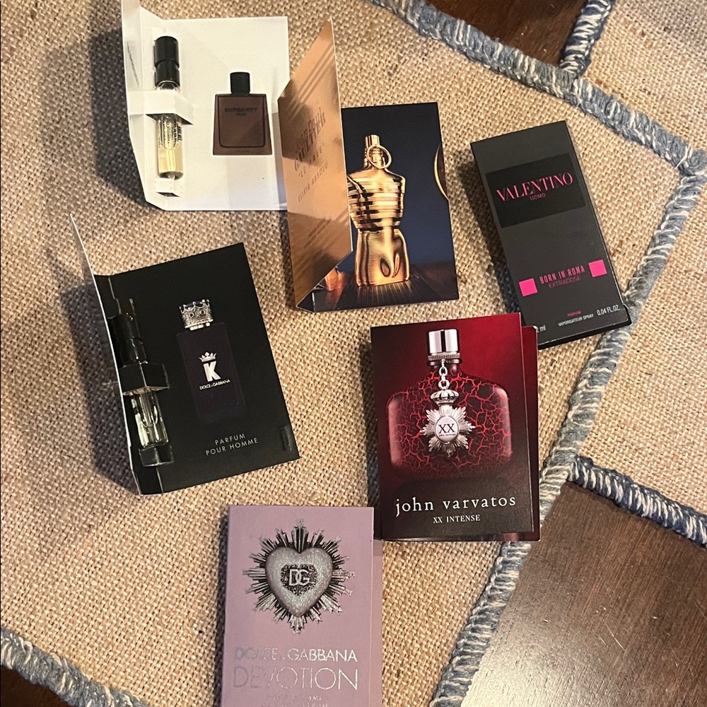 Valentino and John Varvatos Fragrance Samples